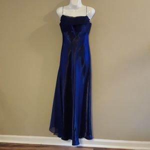 Cobalt/black-blue ball gown